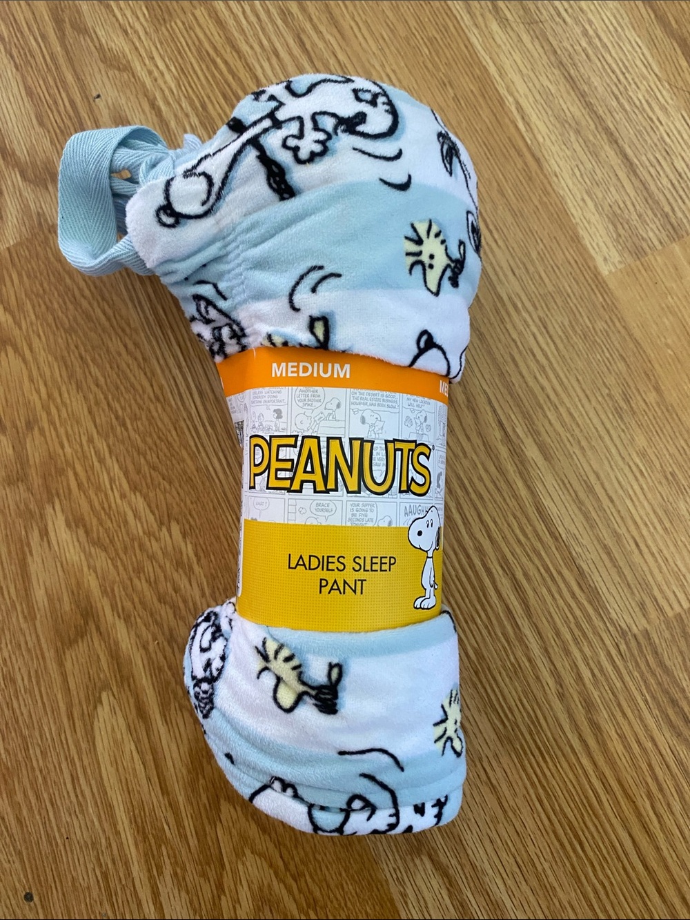 Peanuts Ladies Sleep Pant - Light Blue with Snoopy & Woodstock